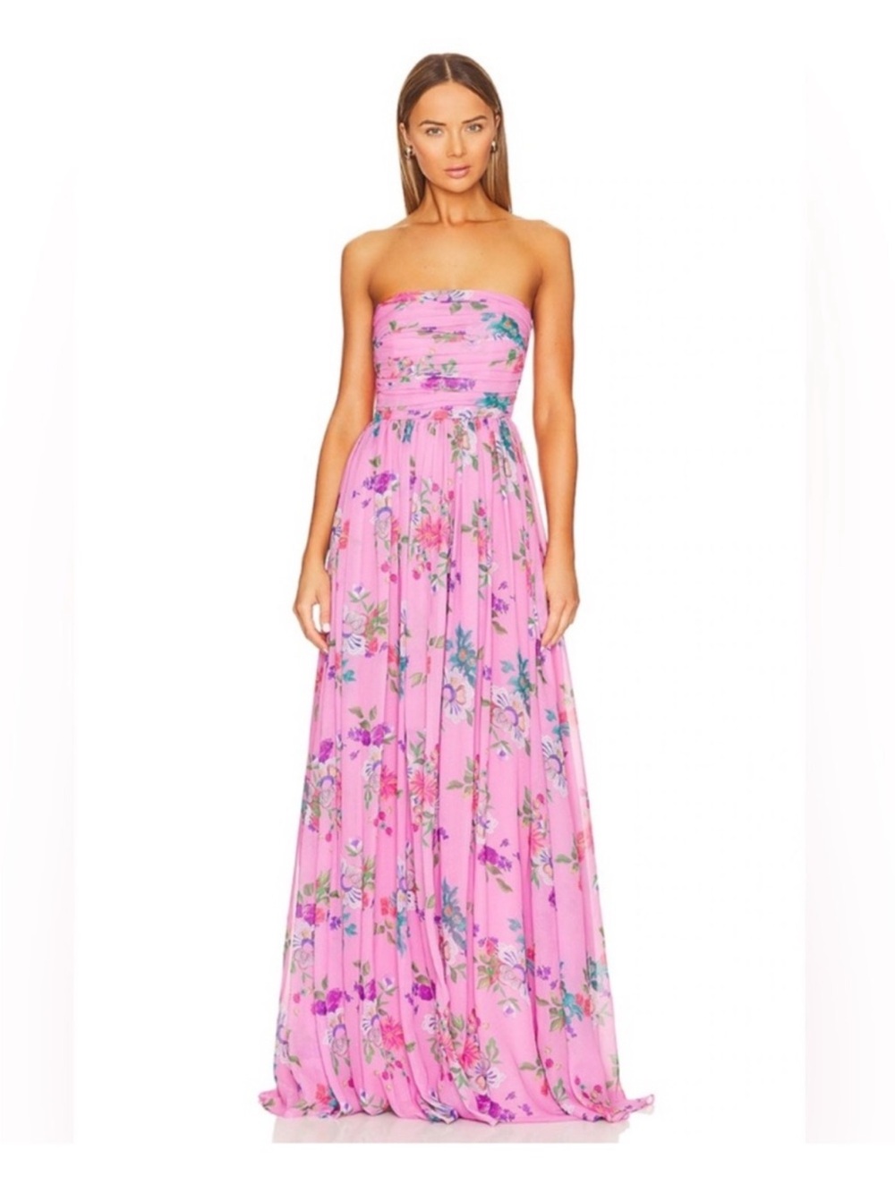Sau Lee Camille Floral Gown UK8/US4
